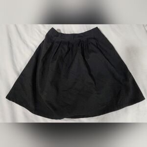 Classic Black A-Line Zip Skirt